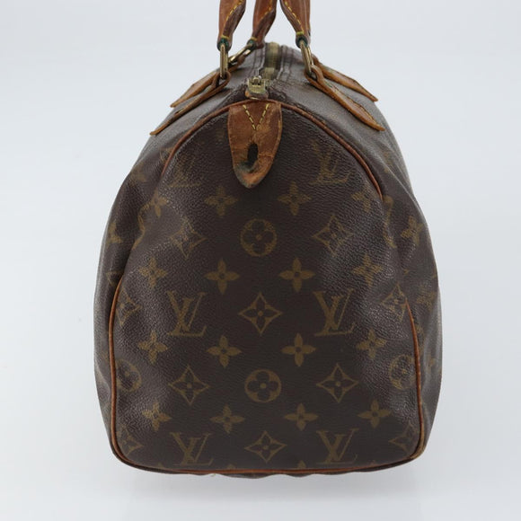 LOUIS VUITTON Monogram Speedy 30 Hand Bag M41526 LV Auth 156581