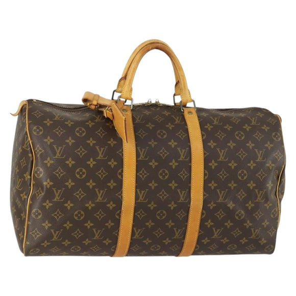 LOUIS VUITTON Monogram Keepall 50 Boston Bag M41426 LV Auth 156586