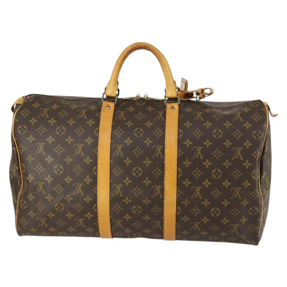 LOUIS VUITTON Monogram Keepall 50 Boston Bag M41426 LV Auth 156586