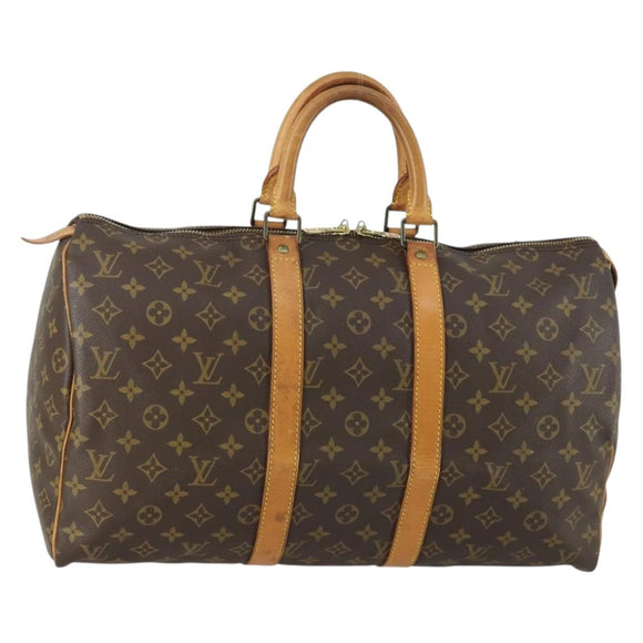 LOUIS VUITTON Monogram Keepall 45 Boston Bag M41428 LV Auth 156591