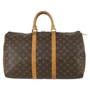 LOUIS VUITTON Monogram Keepall 45 Boston Bag M41428 LV Auth 156591-2
