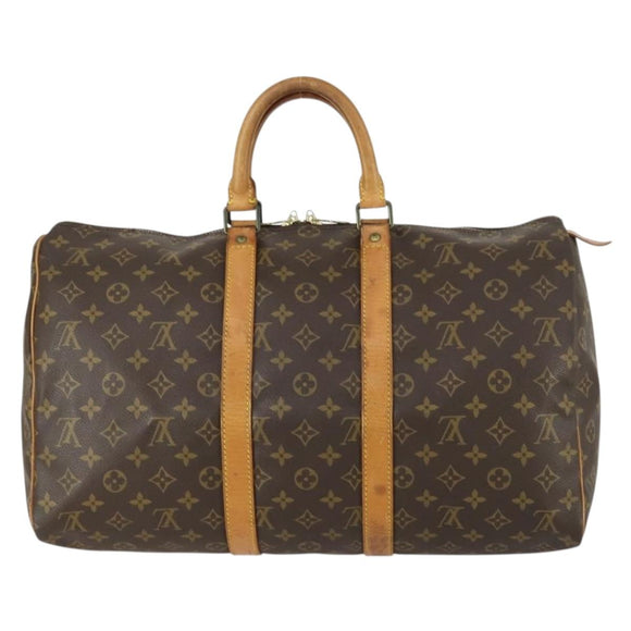 LOUIS VUITTON Monogram Keepall 45 Boston Bag M41428 LV Auth 156591