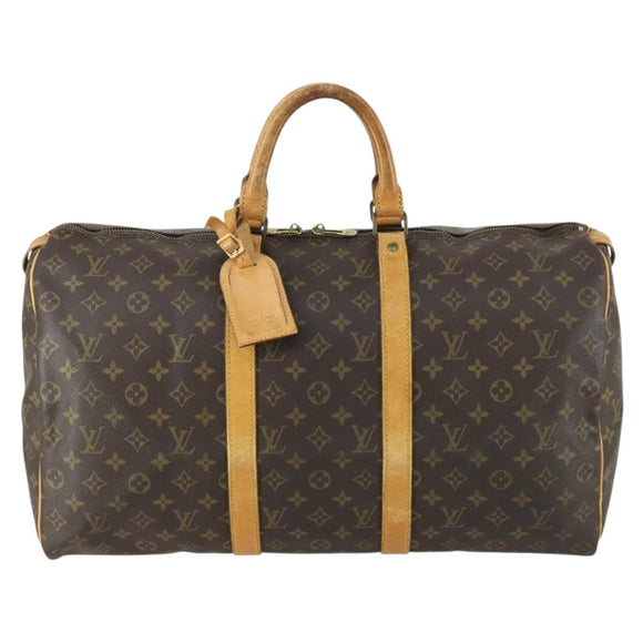 LOUIS VUITTON Monogram Keepall 50 Boston Bag M41426 LV Auth 156592