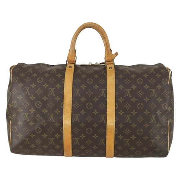 LOUIS VUITTON Monogram Keepall 50 Boston Bag M41426 LV Auth 156592