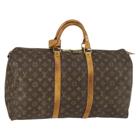 LOUIS VUITTON Monogram Keepall 50 Boston Bag M41426 LV Auth 156594