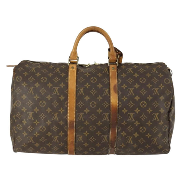LOUIS VUITTON Monogram Keepall 50 Boston Bag M41426 LV Auth 156594
