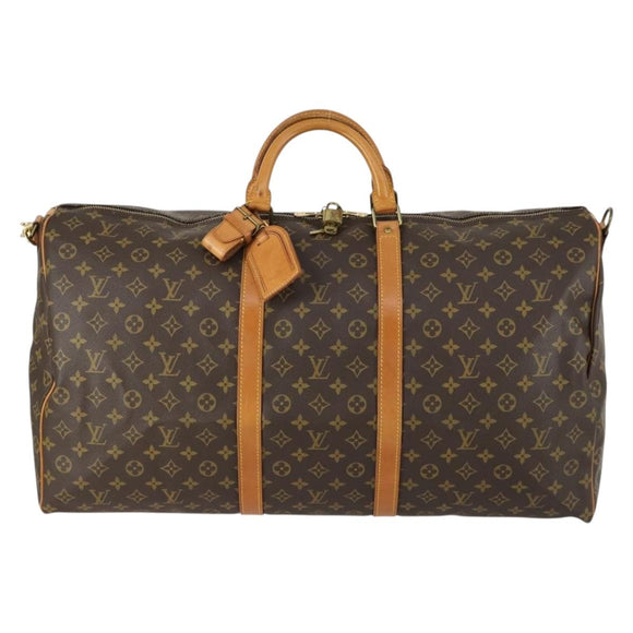 LOUIS VUITTON Monogram Keepall Bandouliere 60 Boston Bag M41412 LV Auth 156598