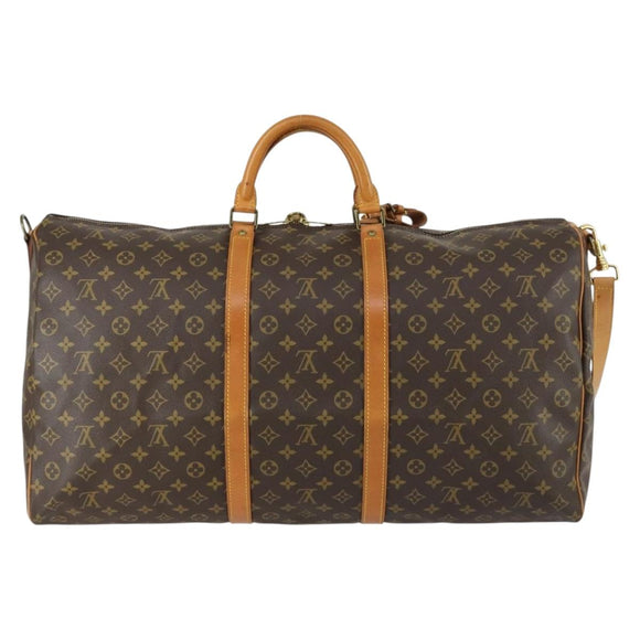 LOUIS VUITTON Monogram Keepall Bandouliere 60 Boston Bag M41412 LV Auth 156598