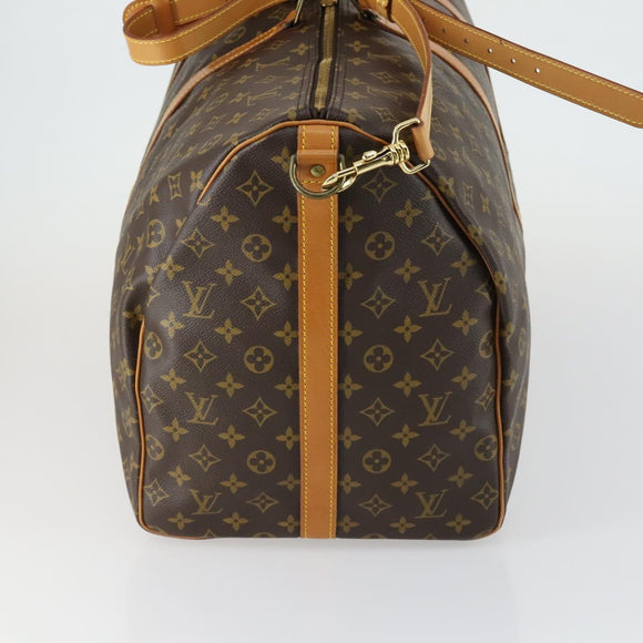 LOUIS VUITTON Monogram Keepall Bandouliere 60 Boston Bag M41412 LV Auth 156598