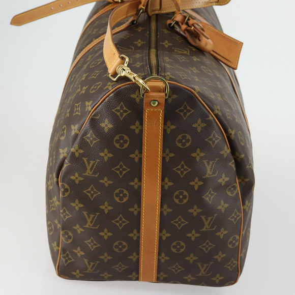 LOUIS VUITTON Monogram Keepall Bandouliere 60 Boston Bag M41412 LV Auth 156598