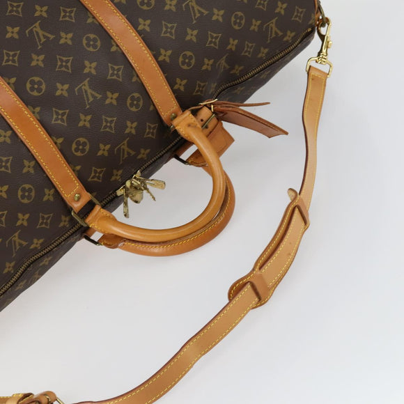 LOUIS VUITTON Monogram Keepall Bandouliere 60 Boston Bag M41412 LV Auth 156598