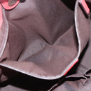 GUCCI Bamboo Indy Tote Bag Leather Outlet Red Gold 354665 Auth 156606-19