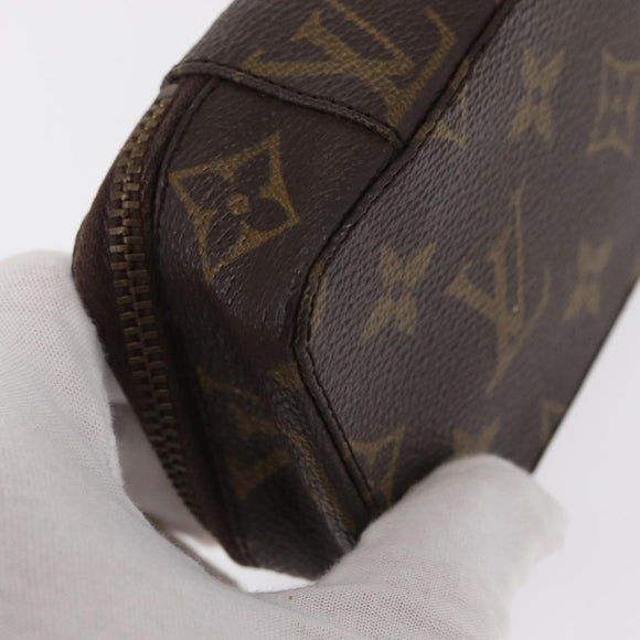 LOUIS VUITTON Monogram Trousse Brush PM Cosmetic Pouch M47510 LV Auth 156620