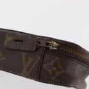 LOUIS VUITTON Monogram Trousse Brush PM Cosmetic Pouch M47510 LV Auth 156620-8