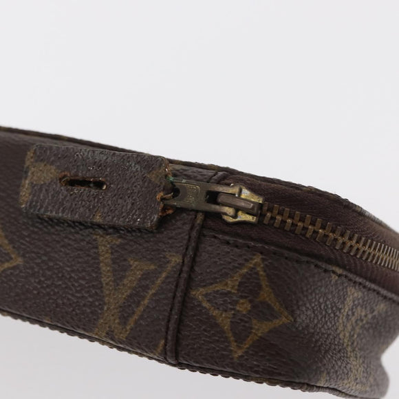 LOUIS VUITTON Monogram Trousse Brush PM Cosmetic Pouch M47510 LV Auth 156620