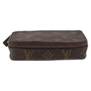 LOUIS VUITTON Monogram Trousse Brush PM Cosmetic Pouch M47510 LV Auth 156620-13
