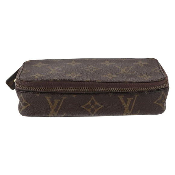 LOUIS VUITTON Monogram Trousse Brush PM Cosmetic Pouch M47510 LV Auth 156620