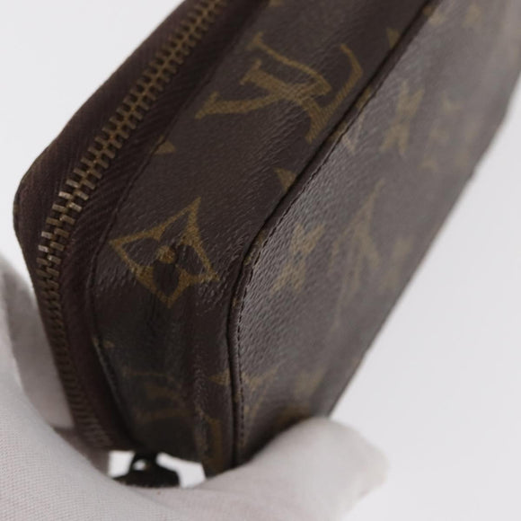 LOUIS VUITTON Monogram Trousse Brush PM Cosmetic Pouch M47510 LV Auth 156620