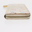 LOUIS VUITTON Monogram Multicolor Zippy Wallet Wallet White M60241 Auth 156622-3