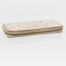 LOUIS VUITTON Monogram Multicolor Zippy Wallet Wallet White M60241 Auth 156622-5