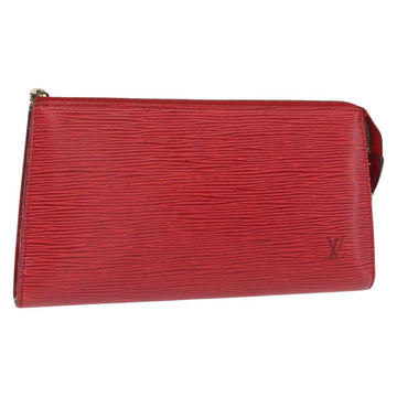 LOUIS VUITTON Epi Pochette Accessoires Pouch Red M52947 LV Auth 156623