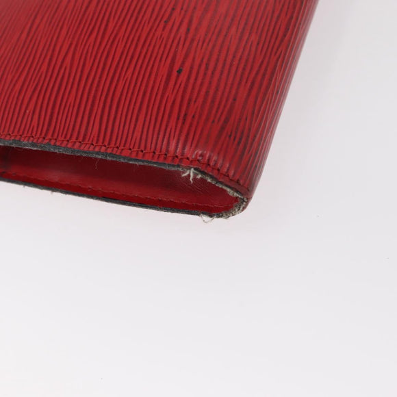 LOUIS VUITTON Epi Pochette Accessoires Pouch Red M52947 LV Auth 156623