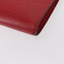 LOUIS VUITTON Epi Pochette Accessoires Pouch Red M52947 LV Auth 156623-16