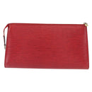 LOUIS VUITTON Epi Pochette Accessoires Pouch Red M52947 LV Auth 156623-2