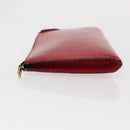 LOUIS VUITTON Epi Pochette Accessoires Pouch Red M52947 LV Auth 156623-4