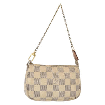 LOUIS VUITTON Damier Azur Mini Pochette Accessoires Pouch N63005 LV Auth 156624