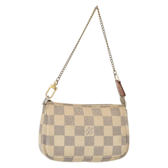 LOUIS VUITTON Damier Azur Mini Pochette Accessoires Pouch N63005 LV Auth 156624