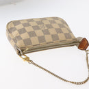 LOUIS VUITTON Damier Azur Mini Pochette Accessoires Pouch N63005 LV Auth 156624-6