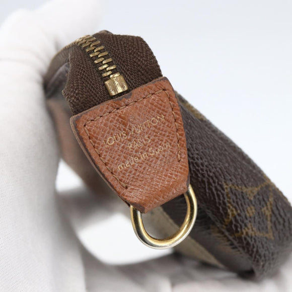 LOUIS VUITTON Monogram Label Collection Trousse Cre Pouch M63800 LV Auth 156625
