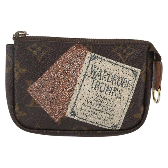 LOUIS VUITTON Monogram Label Collection Trousse Cre Pouch M63800 LV Auth 156625