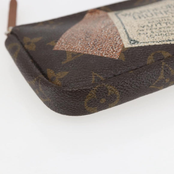 LOUIS VUITTON Monogram Label Collection Trousse Cre Pouch M63800 LV Auth 156625