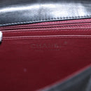 CHANEL Matelasse 30 Chain Shoulder Bag Lamb Skin Black Gold CC Auth 156627SAV-20