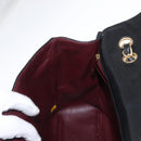 CHANEL Matelasse 30 Chain Shoulder Bag Lamb Skin Black Gold CC Auth 156627SAV-23