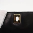 CHANEL Matelasse Waist bag Lamb Skin Black Gold CC Auth 156628V-14