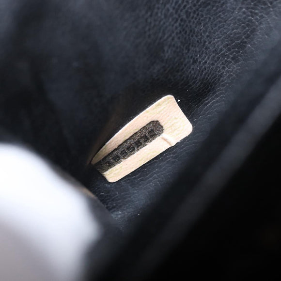 CHANEL Matelasse Waist bag Lamb Skin Black Gold CC Auth 156628V