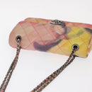 CHANEL Chain Matelasse 23 Shoulder Bag Lamb Skin Pink CC Auth 156629SAV-7
