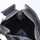 CHANEL Matelasse Chain Shoulder Bag Satin Gray Gold CC Auth 156631V-17