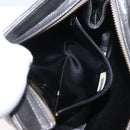 CHANEL Matelasse Chain Shoulder Bag Satin Gray Gold CC Auth 156631V-20