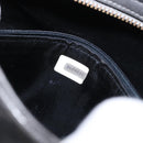 CHANEL Matelasse Chain Shoulder Bag Satin Gray Gold CC Auth 156631V-21