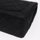 CHANEL Mini Matelasse 17 Chain Shoulder Bag Satin Black Gold CC Auth 156632SAM-15