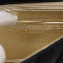 CHANEL Mini Matelasse 17 Chain Shoulder Bag Satin Black Gold CC Auth 156632SAM-21