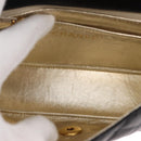 CHANEL Mini Matelasse 17 Chain Shoulder Bag Satin Black Gold CC Auth 156632SAM-22