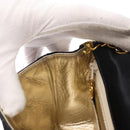 CHANEL Mini Matelasse 17 Chain Shoulder Bag Satin Black Gold CC Auth 156632SAM-24