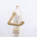 CHANEL Mini Matelasse 13 Chain Shoulder Bag Leather Gold CC Auth 156634SAM-30