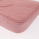 CHANEL Matelasse COCO Mark Chain Bag Caviar Skin Pink Gold CC Auth 156635SAM-13