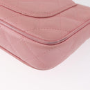 CHANEL Matelasse COCO Mark Chain Bag Caviar Skin Pink Gold CC Auth 156635SAM-15